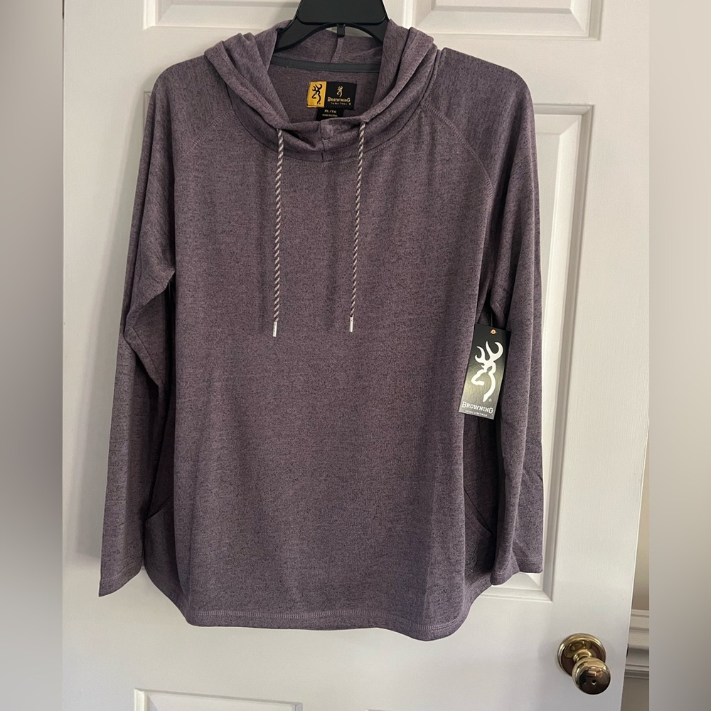 NWT Women’s Browning Hoodie SZ XL PURPLE